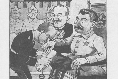 Прусский вассалитет Москве, карикатура. Сентябрь 1939 года
