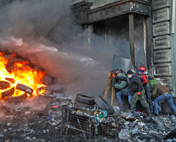 киев, майдан, баррикада, столкновения