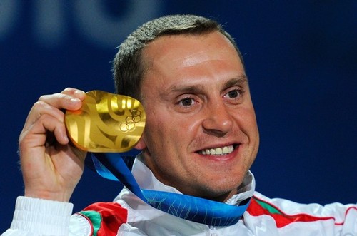 Алексей Гришин с золотой медалью