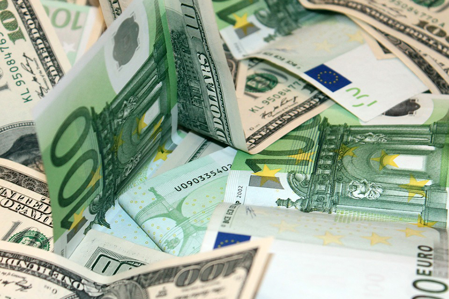 Евро достиг самого высокого показателя за последний год в курсах валют Нацбанка. Инфографика