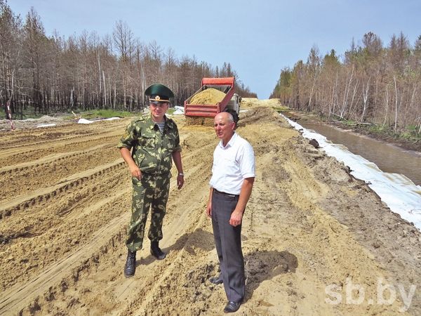 В Столинском районе идет строительство очередного оборудованного участка границы