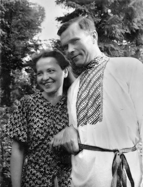 С женой Ольгой Матвеевной