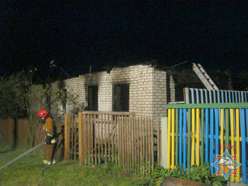 В Белыничском районе на пожаре погиб человек