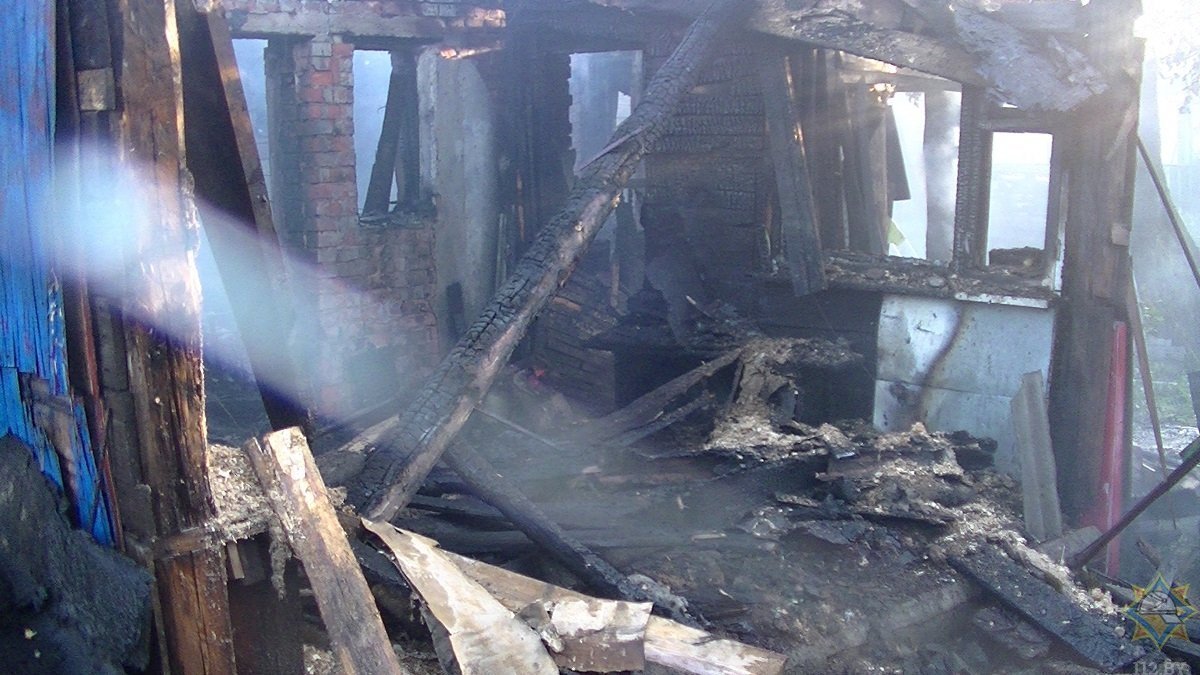 Пожар в Минске Колодищи.