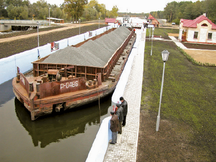 Dnieper-Bug Canal structural system sluice