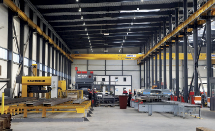 Metal constructions produced with Protos JSC’s contemporary equipment