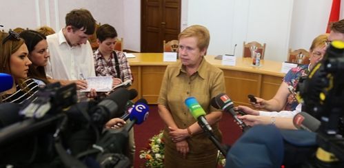 Диалог Председателя ЦИК  Лидии Ермошиной с журналистами