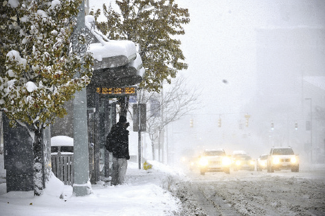 Record-breaking snowfall buries towns near Buffalo, New York