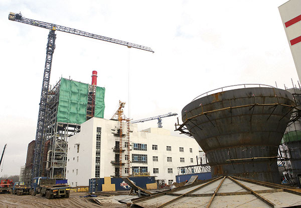 Construction site of plant in Svetlogorsk