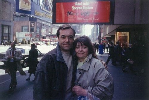 Александр Денисов  и Ольга Клебанович  в Нью-Йорке.