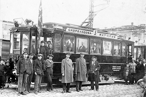 Бельгийский трамвай в дореволюционном Николаеве.
