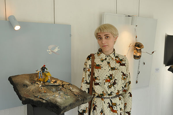 Yekaterina Shimanovich,  a third year student at the Department  of Decoration and Theatrical Painting,  at the Academy of Arts, a future set designer 