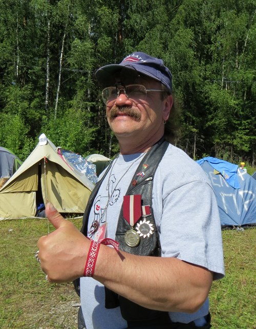 Викторс Байковс, старожил лагеря  из делегации Латвии, «крутой перец»