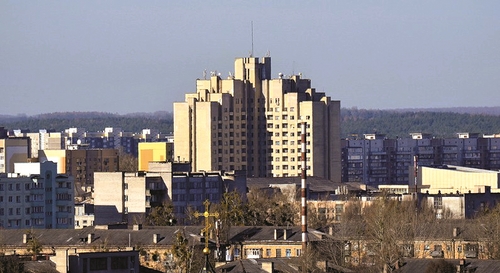 View of Grodno Hotel in the regional centre