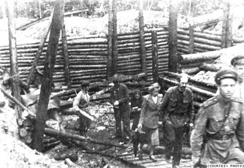 Лагерь смерти Малый Тростенец сразу после изгнания гитлеровцев