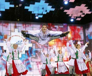 Высокае майстэрства дэманстравалі артысты Ансамбля танца імя Ігара Майсеева на віцебскай сцэне
